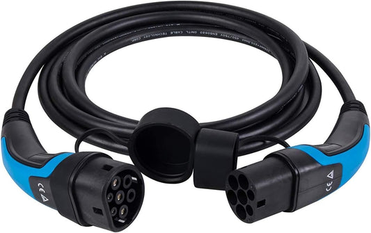 lighteu, DasVolt® EV/oplaadkabel voor elektrische en hybride voertuigen | type 2 tot type 2 | 32 A (7,2 kW) / één fase | oplaadkabel voor thuis 8 m IP55