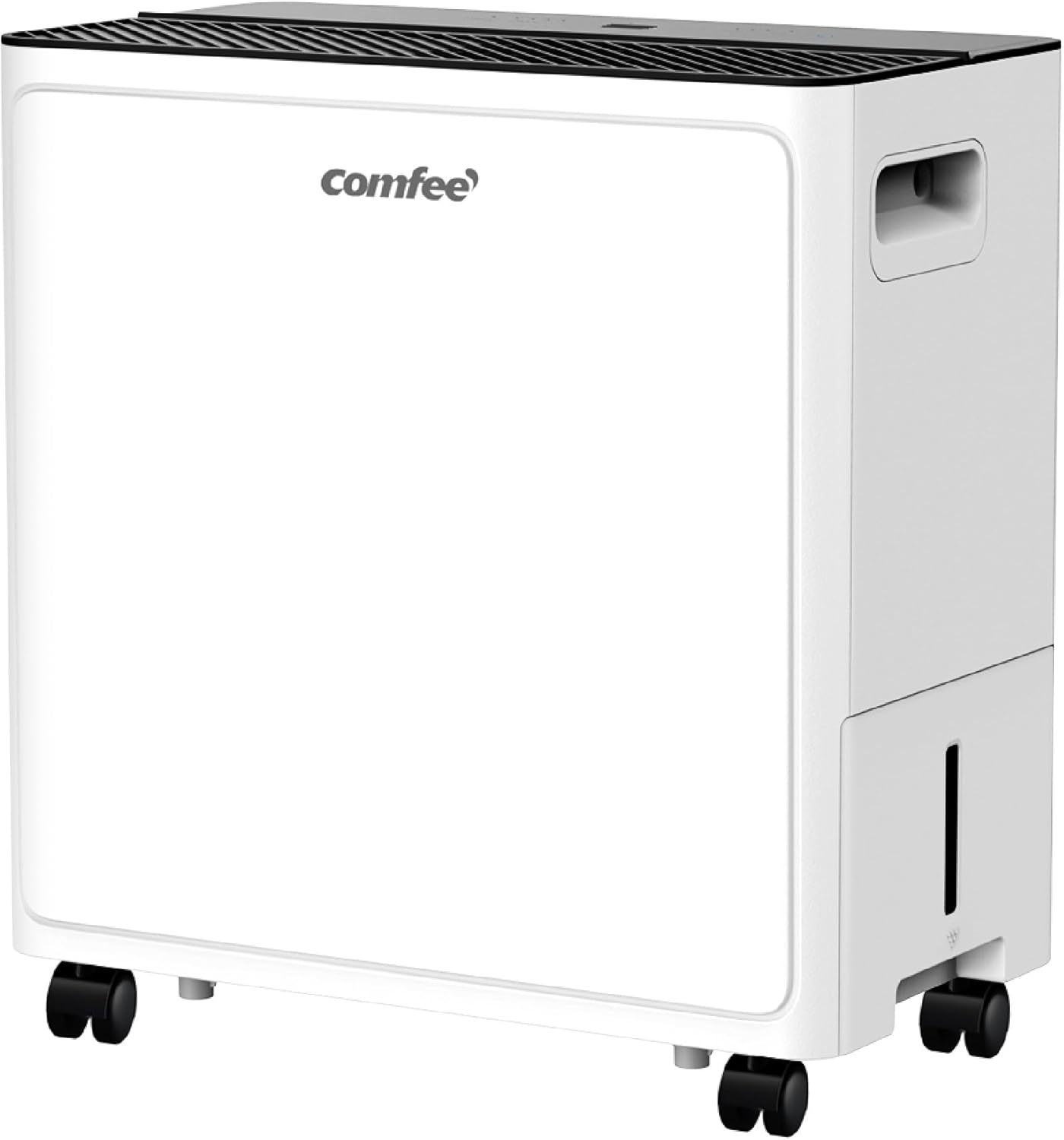 COMFEE Powerful dehumidifier, absorbs up to 30 l/day, tumble dryer, comfort mode, tank 3 L, timer 24 hours, ideal for large rooms 58-73 m², garage, cellar - QUORE