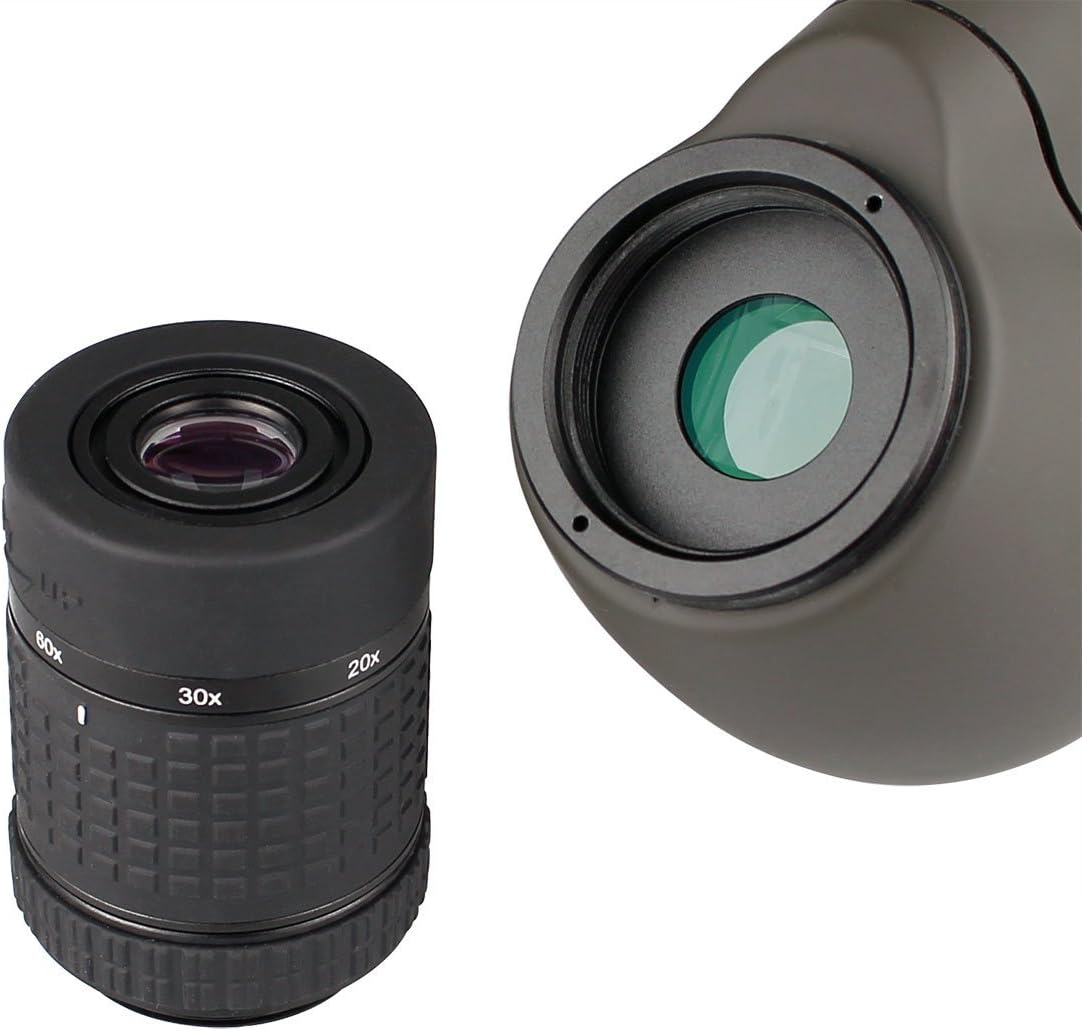 Svbony SV13 Spotting Scope 20-60x80 Waterdichte Nevelvrij Monoculair HD FMC Optiek 45 Angled Oculair Spotting Scope met Telefoon Adapter voor Vogels kijken Schieten Schietschieten