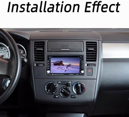 2 Din Autoradio Bluetooth 6.5 inch Touchscreen Afstandsbediening Stereo DVD/CD Speler radio cassettespeler met Mirror Link, FM/SD/USB/AUX