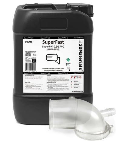 SuperPP 0.9GPa UL94 V-0, de sterkste 3D-printerhars voor vuurvaste technische onderdelen, Korea (5000 g, transparant)