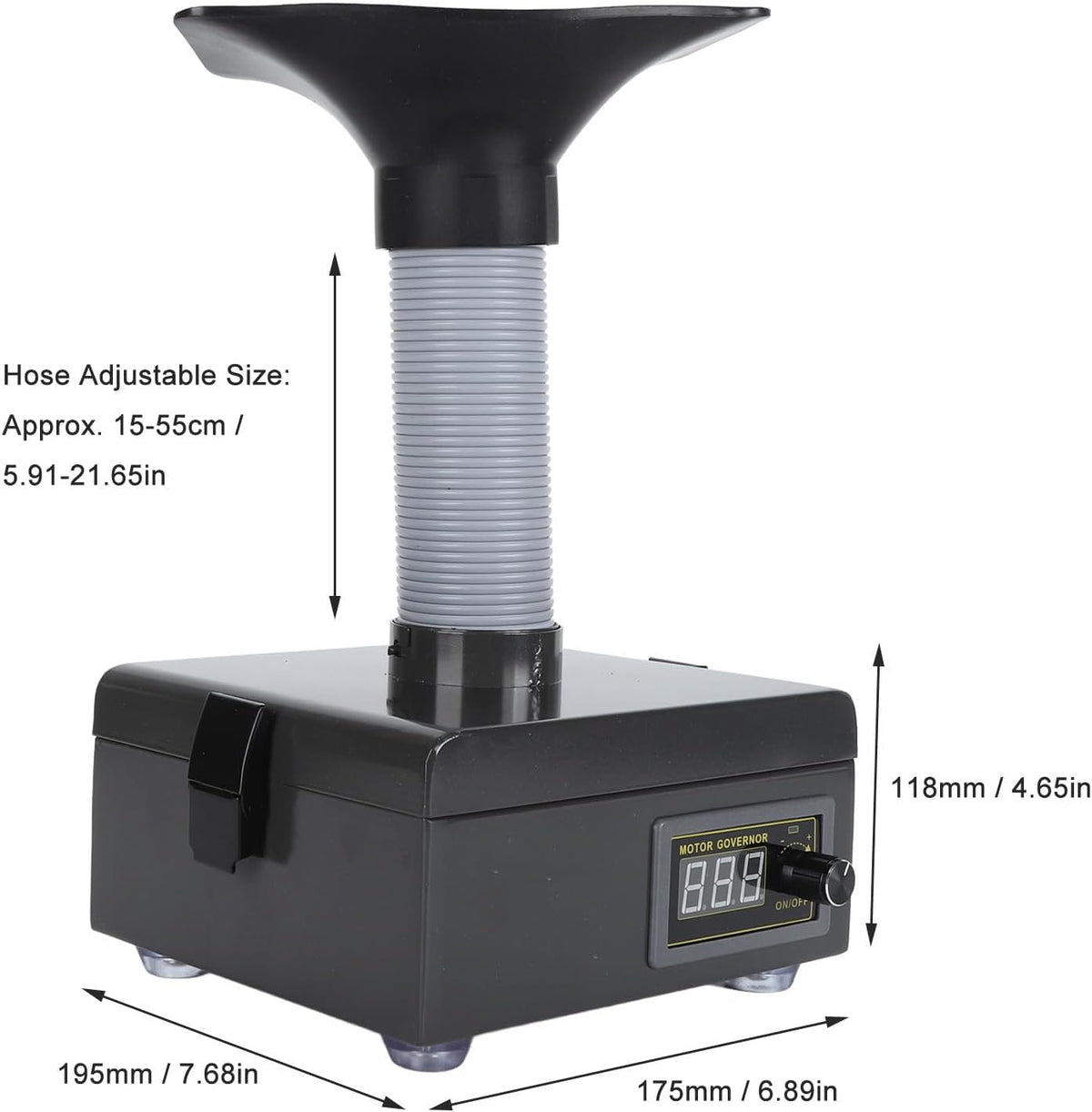Soldeerdampafzuiger EU-Stekker – Soldeerrookafzuiger – Rookafzuiger – Dampafzuiger – Soldeerrookabsorber – 3-Traps Filtersysteem – 150 W, 7000 RPM