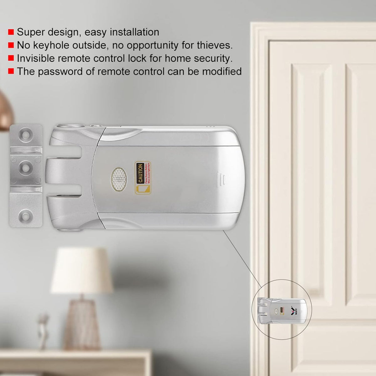 Slimme Deurslot – Elektronisch Slot – WiFi Deurslot – Slim Slot – Veiligheidsslot – Ontgrendeling Op Afstand – Robuuste Zinklegering