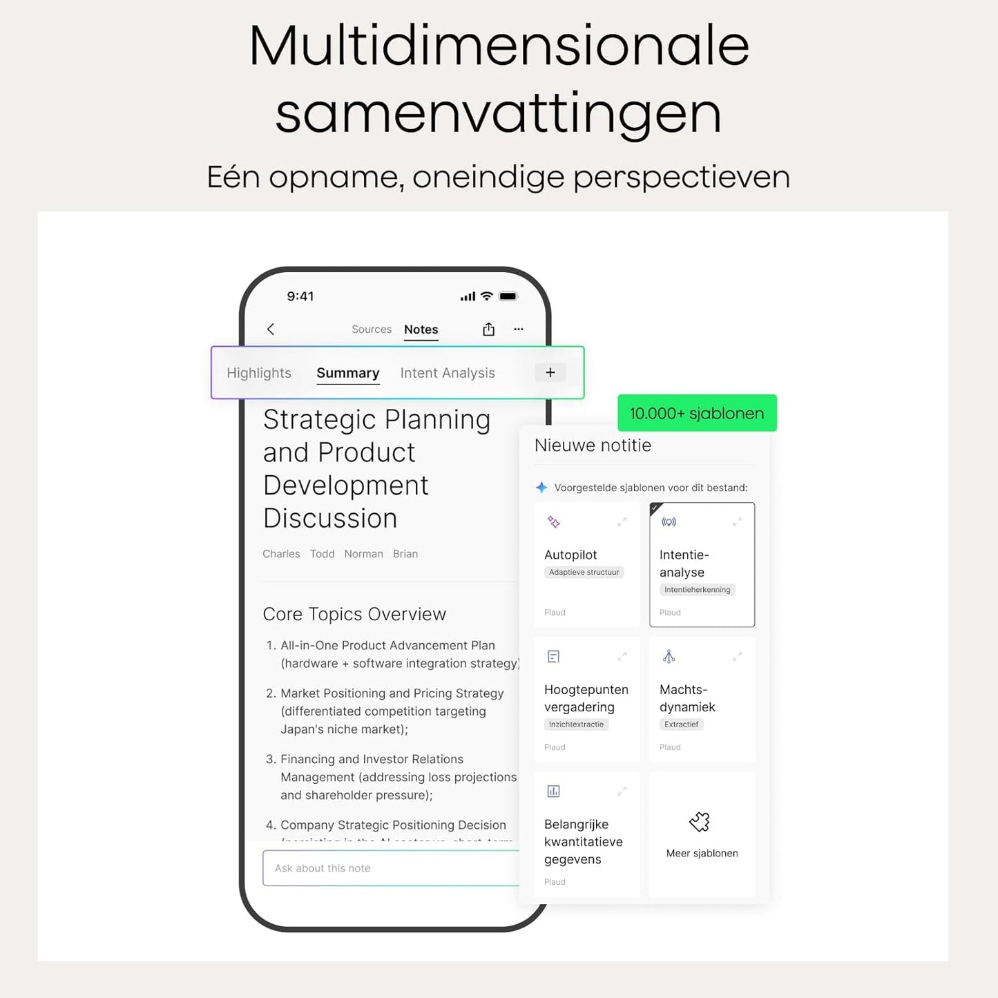Digitale AI-spraakrecorder – Dictafoon – Voice Recorder – Audio Recorder – Opnameapparaat – Sterrenlicht Met Zwarte Hoes – Transcriptie In 112 Talen – Tot 30 Uur Opnametijd En 64 GB Opslag