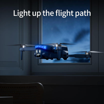 Drone met 1080P HD Camera, 90° Verstelbare Lens, Opvouwbare Drone met Borstelloze Motor, Gebarenbesturing, 3D-salto's, Hoofdloze Modus, 17 Min Vliegtijd, Perfect voor Beginners en Volwassenen