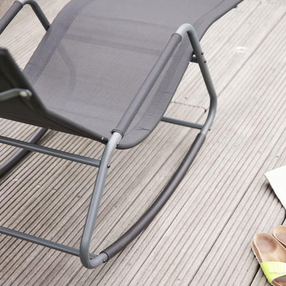 Siena Garden Relax ligstoel in zwart