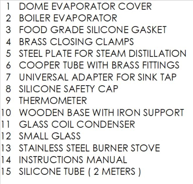 CAFA Copper Alembic Distiller with Bohemian Glass Spool, 0.6 L Capacity - QUORE