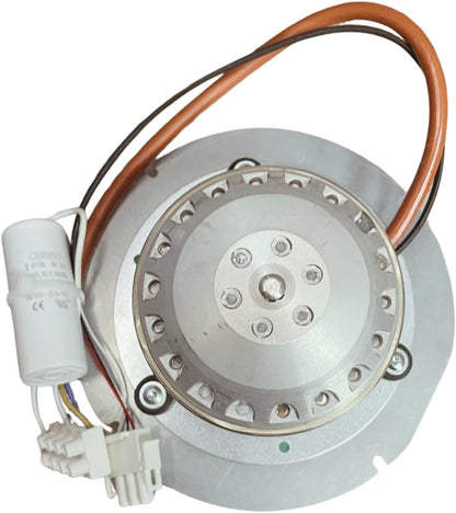 Rookafvoer EBM R2E150-AN91-13, roestvrij staal, 150 mm, 2400 tpm, 32 watt, pelet