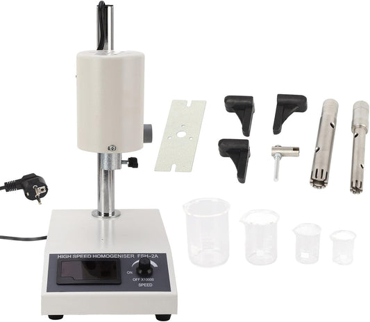 Hogesnelheidshomogenisator Verstelbaar 8000-22000 Tpm FSH-2A Werkkoppen voor Blender 5-1000 Ml met Accessoires Roerstaven EU-stekker 220V