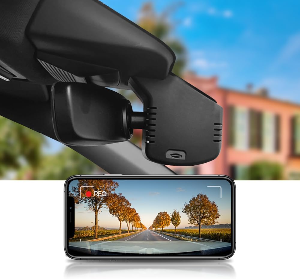 Fitcamx Dashcam 4K Geschikt voor Volkswagen Tiguan MK3 2024 2025 2026 (HD2-6766), OEM Auto Camera, 2160P UHD Video Wifi, Parkeermonitor, G-Sensor, Loop Opname, WDR Dash Cam Car, Plug&Play, 64GB Kaart