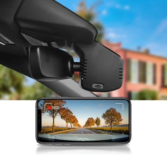 Fitcamx Dashcam 4K Geschikt voor Volkswagen Tiguan MK3 2024 2025 2026 (HD2-6766), OEM Auto Camera, 2160P UHD Video Wifi, Parkeermonitor, G-Sensor, Loop Opname, WDR Dash Cam Car, Plug&Play, 64GB Kaart
