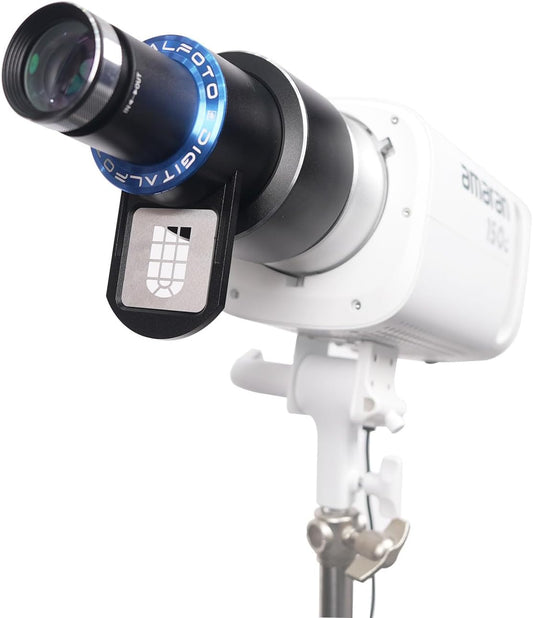 DIFESURO Optical Snoot Bowens Mount Gobo Projector, 39 Gobo's, projectiebevestiging voor fotografie Spotlight, compatibel met Aputure Amaran 100X/D 200D/X, 150C, Godox SL60 voor portret,