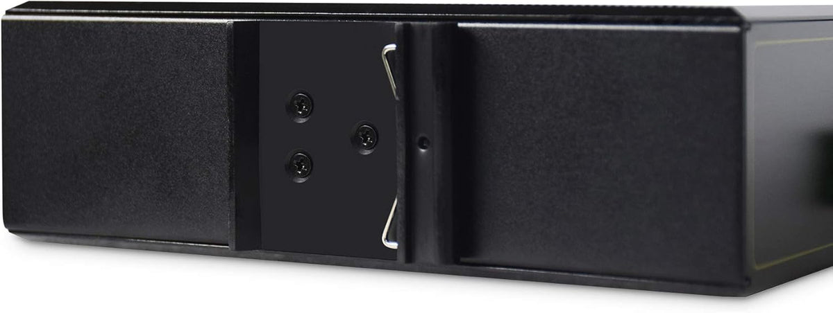 DIGITUS industriële 6-poorts Gigabit PoE netwerkswitch - 4x RJ45 + 2x Gigabit SFP uplink - unmanaged - DIN rail montage - 10/100/1000 Mbit/s - zwart