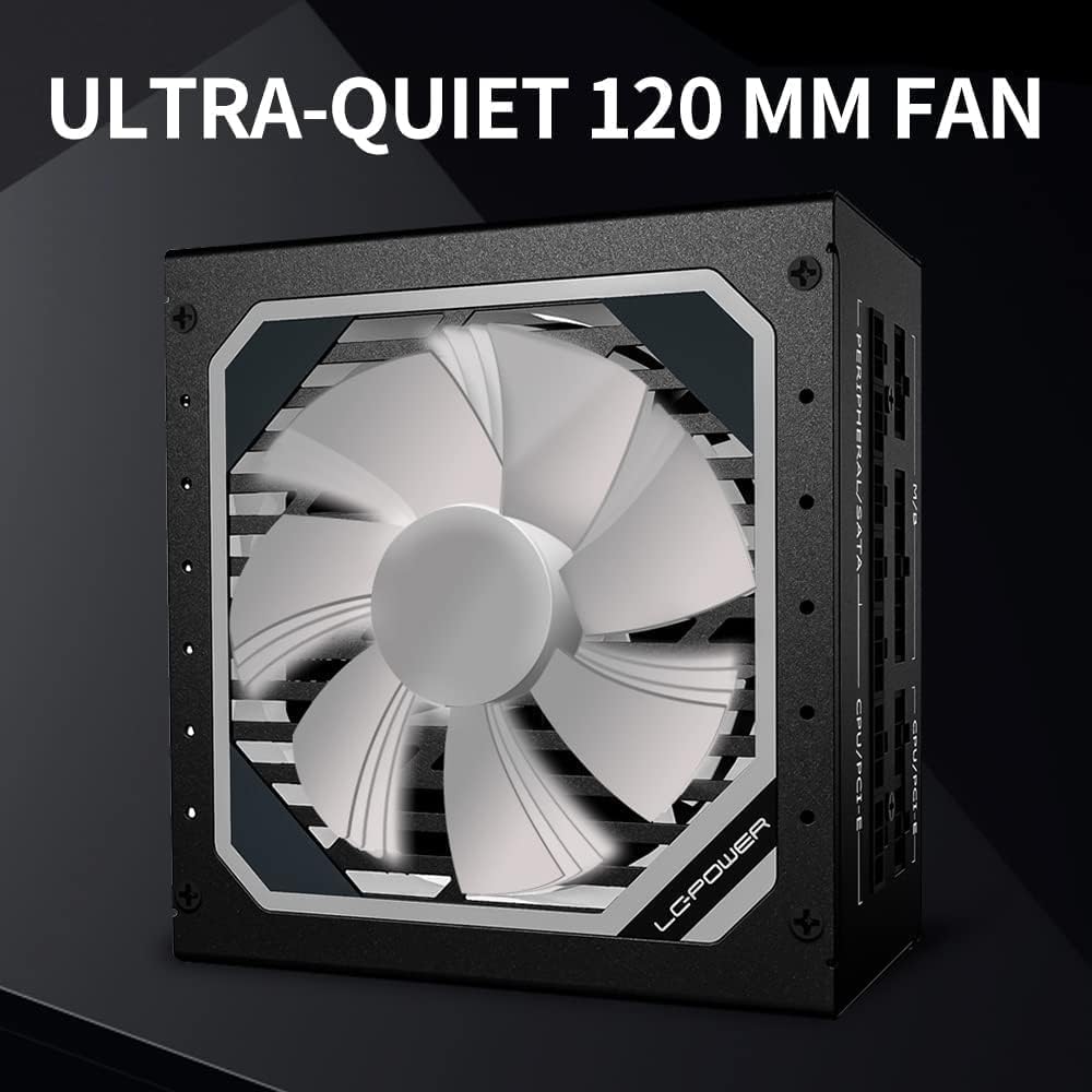 LC-POWER LC6850M V3.0 850W PC voeding Super Silent Modular Serie Volledig Modulair Kabelmanagement 80Plus Gold