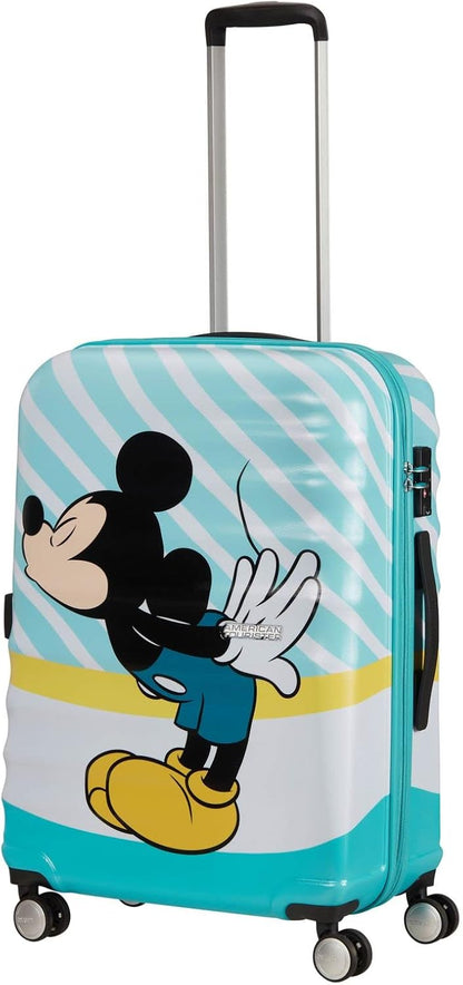 American Tourister Wavebreaker Disney - Spinner , veelkleurig (Mickey Blue Kiss), DISNEY, Spinner M (67 cm - 64 L)