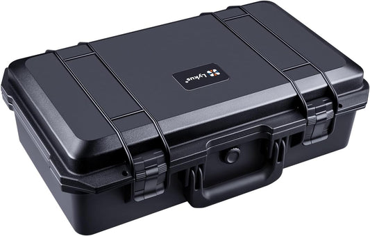 Lykus HC-5110 Grote Waterdichte Koffer Case met schuim, Binnenmaat 51x29x17 cm, Geschikt voor pistool, elektronische apparatuur en meer