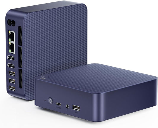 Mini PC – Mini Computer – Desktop PC – Compacte PC – Kleine PC – Intel N150 13e Generatie – 16 GB RAM & 500 GB SSD – 4K Dual HDMI & Dual 2.5G LAN