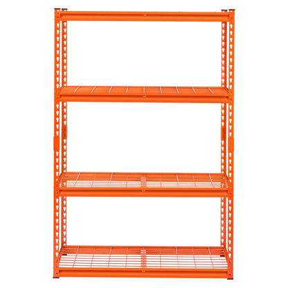 Opslagplanken – Opbergrek, Garagerek, Stellingkast, Metalen Rek – Oranje, Verstelbare Planken, 1088 Kg Draagvermogen