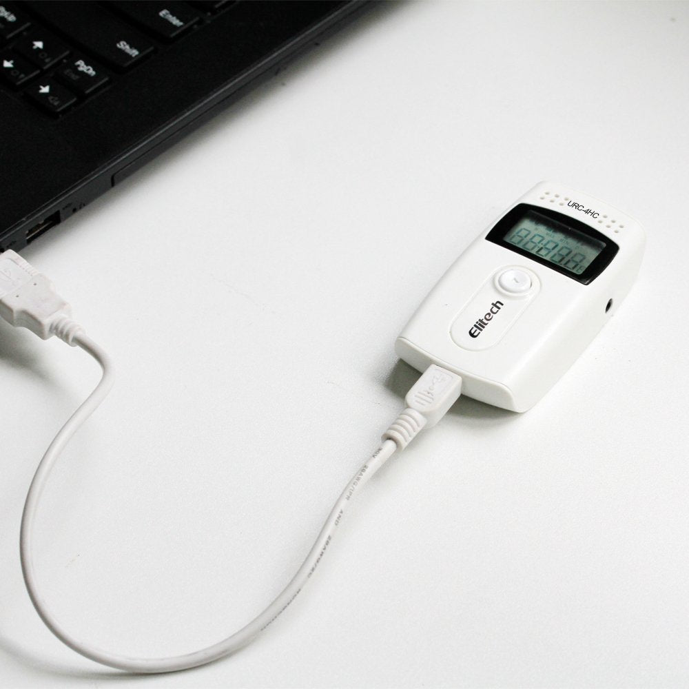 Elitech RC-4HC 16000 Punten Mini Temperatuur en Vochtigheid Data Logger w/Sensor(10Packs)