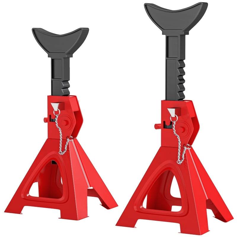 Autokrik – Kriksteunen – Assteunen – Garagekrik – Potkrik – Verstelbaar 29-41,8 cm – Draagvermogen 3 Ton – Robuuste Stalen Constructie