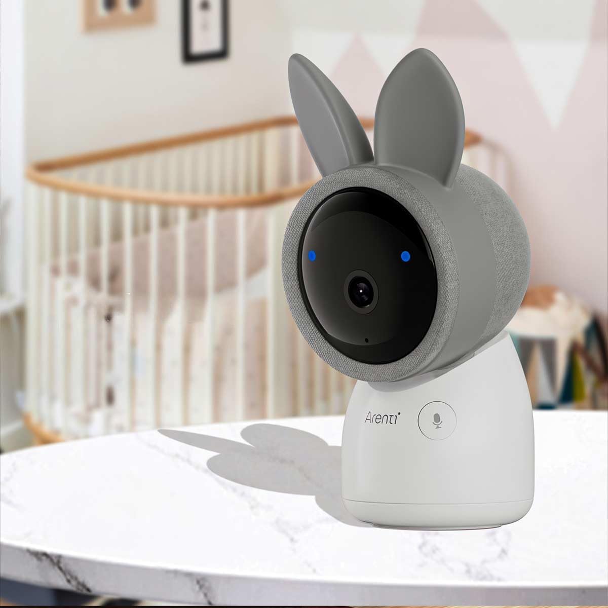 ARENTI AINanny A4 Kit Plus 4 MP video-babyfoon met 12,7 cm (5 inch) LCD-scherm, zwenk- en kantelfunctie met automatische tracking