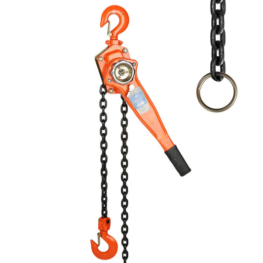 Nisorpa 1.5Ton Ketting Blok Hendel Hoist 6M 300LB 20Ft Legering Staal Ketting Lier Handbediende Ratchet Ketting Blok Hoist Kom Langs Trekker Katrol met Veilige Haak voor Magazijn Transport Industriële