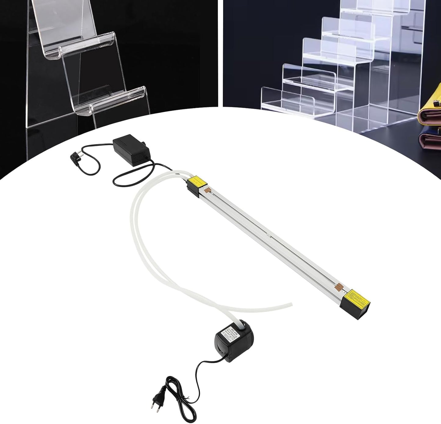 OUKANING Acrylic Bending Machine, 800 W, 60 cm, 220 V, Electric with IPX8 Waterproof Pump and Cooling Function, Precise Temperature Control, 1-6 mm, Robust Aluminium - QUORE