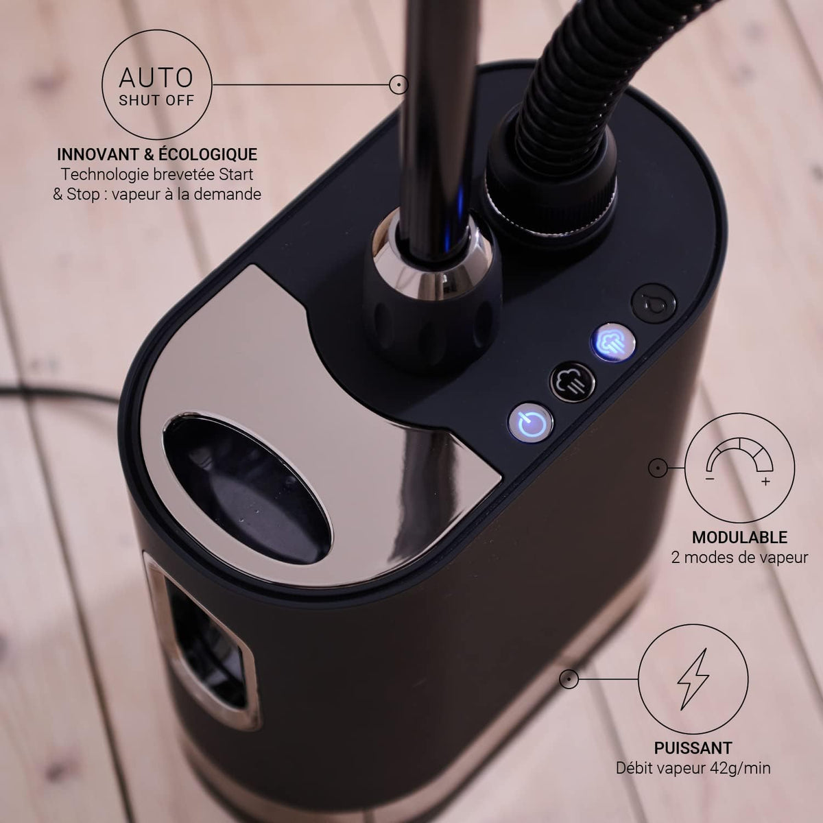 Stoomstrijkijzer – Kledingstomer – Verticale Stomer – Strijkstomer – Stoomapparaat – 2000W – 42 G/Min Stoomafgifte