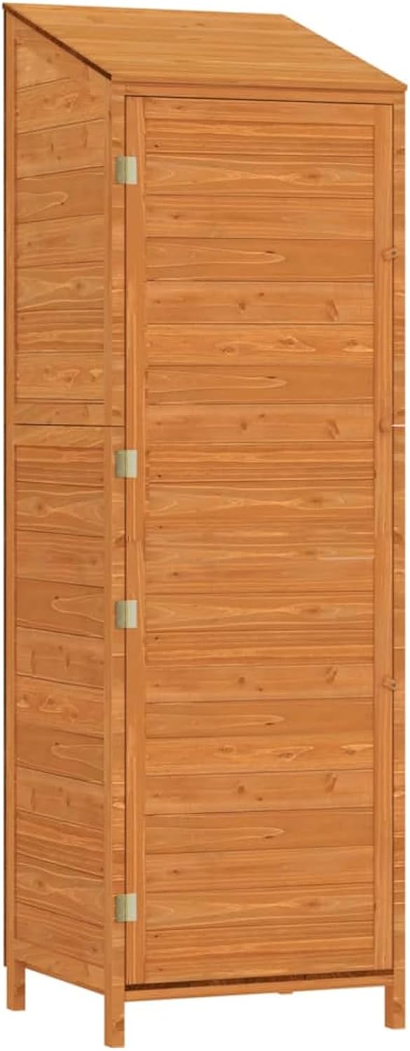 Tuinhuisje – Buitenberging – Tuinberging – Tuinopslag – Tuinbox – Massief Dennenhout – Compact 55x52x174,5 cm – Weerbestendig - QUORE