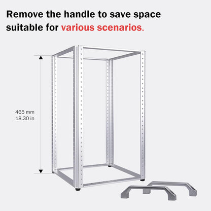 10U Open Frame Netwerkrack – Serverrack – Netwerkkast – Patchkast – AV-Rack – 10 Inch Formaat – Aluminiumlegering