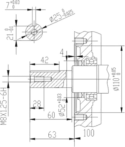 LIFAN 190 FD-B E-Start benzinemotor met 15 pk 1-cilinder voor kleine machines en karts, luchtgekoelde 4-taktmotor met 25 mm krukas, OHV-kleppenaandrijving en 420 cc cilinderinhoud