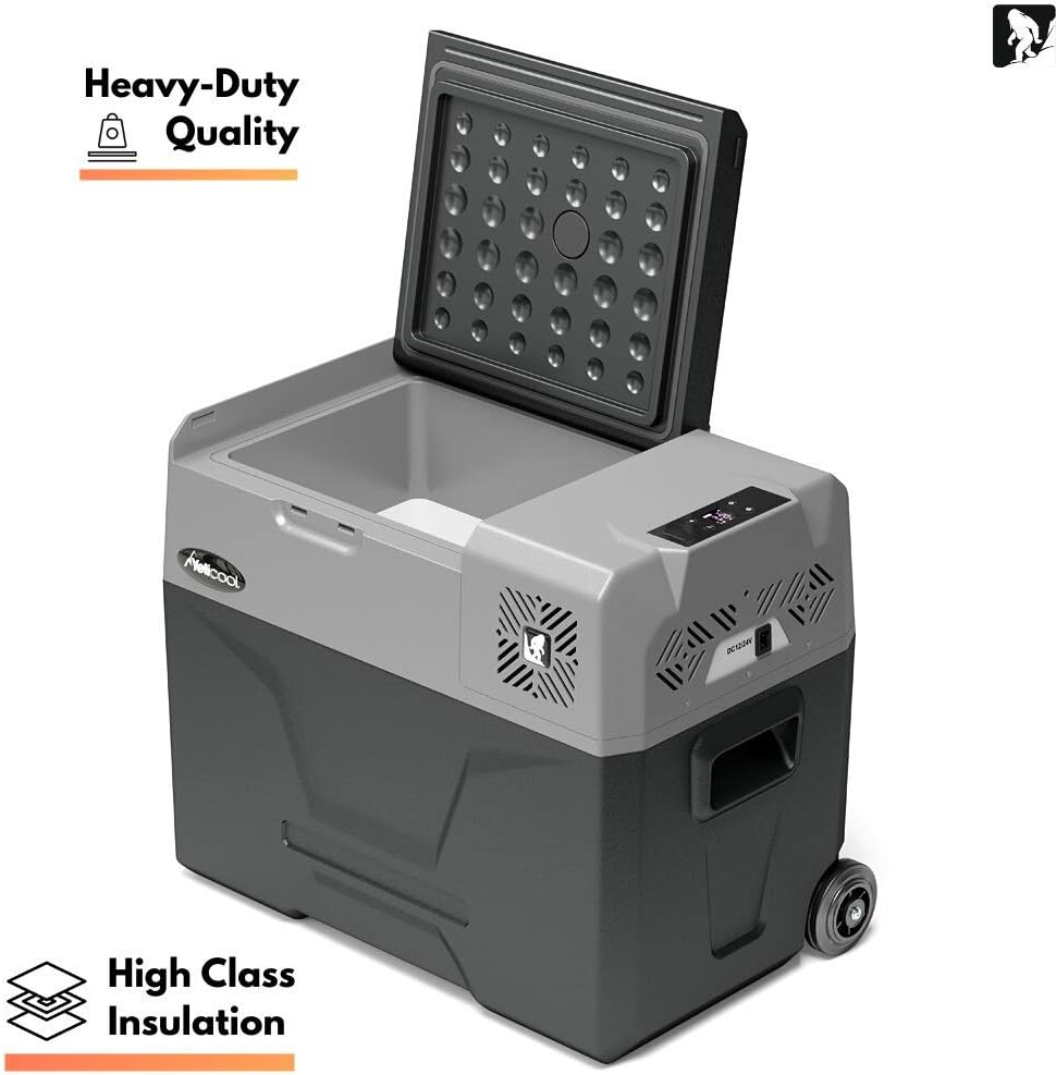 Yeticool Originele BX40 compressor-koelbox/vriesbox, 40 liter, app-besturing via bluetooth, 12/24 V en 230 V voor auto, vrachtwagen, USB-aansluiting, = 38,17 l