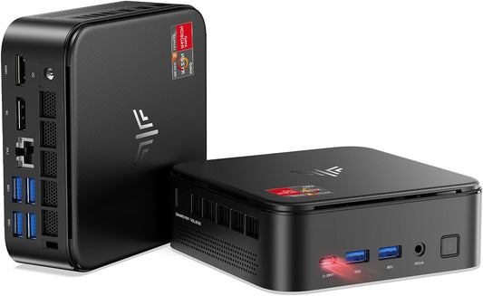 Mini PC – Mini Desktop Computer – Kleine PC – Compacte Computer – SFF PC – AMD Ryzen 5 7430U tot 4,3 GHz – 16GB DDR4 Geheugen & 512GB M.2 SSD – 4K Triple Display – WiFi 6 & Bluetooth 5.2