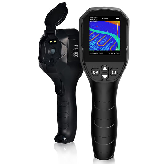 Warmtebeeldcamera, 240 x 240 TISR-infraroodcamera, 96 x 96 IR-resolutie, warmtebeeldvorming, -20 °C tot 550 °C, groot bereik voor industriële inspecties, HLK, nachtbewaking