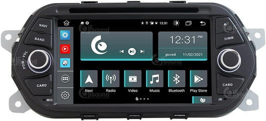 Op maat gemaakte autoradio voor Fiat Tipo Android GPS Bluetooth WiFi Dab USB Full HD Touchscreen Display 7" Easyconnect Processor 8core Stembediening