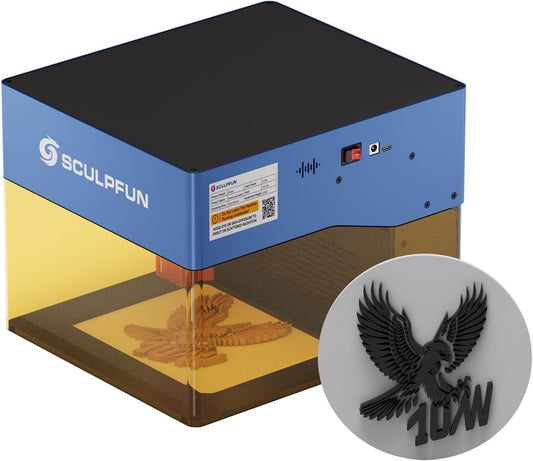 Lasergraveermachine – Mini Lasergraveur – Lasergraver – Lasersnijder – Graveermachine – 10W Laservermogen – Ingebouwde Rookfilter