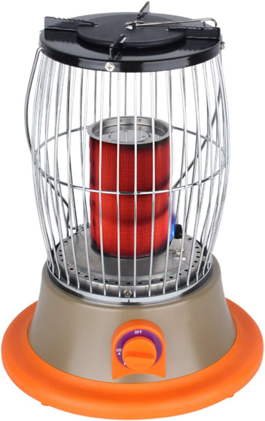 Draagbare Outdoor Visgaskachel – Gasverwarming – Terrasverwarmer – Buitenverwarmer – Campingkachel – Snelle Verwarming – 3,7 kW Vermogen – 360° Winddicht