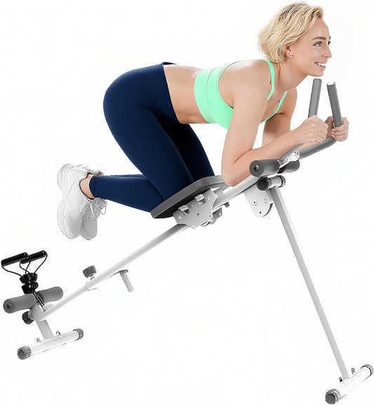 Roeitrainer – Roeimachine – Leg Press – ABS Glider – Indoor Fitnessapparaat – 4-in-1 Multifunctioneel – Inklapbaar Design – Max. 120 kg Draagkracht - QUORE