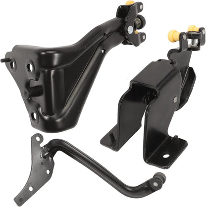 1498207080 Deurrolset voor de rechterkant, compatibel met Jumpy II Expert II/Expert Tepee Scudo II, schuifdeurrol OE 1498209080 (zwart)