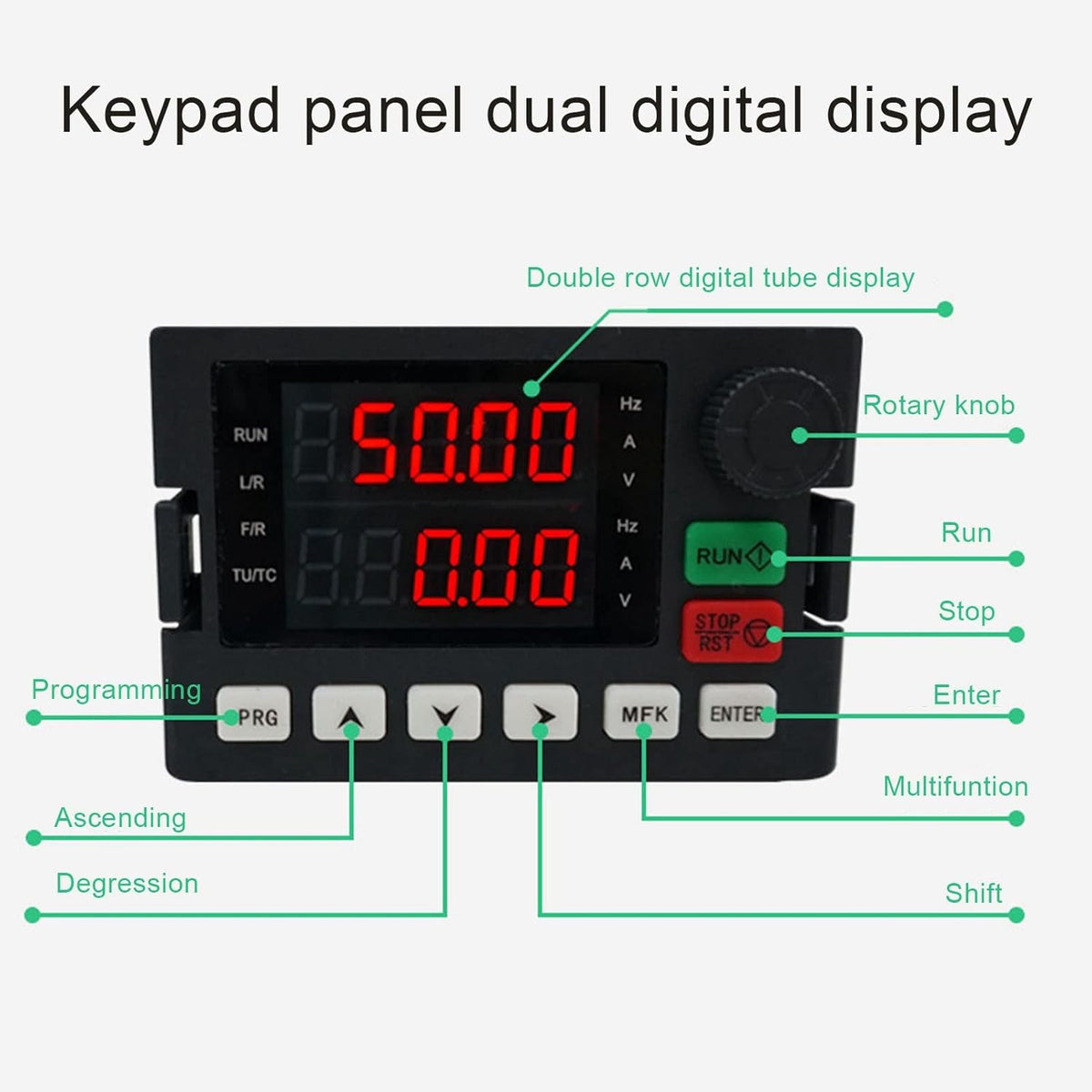 7.5KW Frequentieomvormer AC 3PH 380V Vector Frequentieomvormer Variabele Frequentieregelaar Aandrijfomvormer