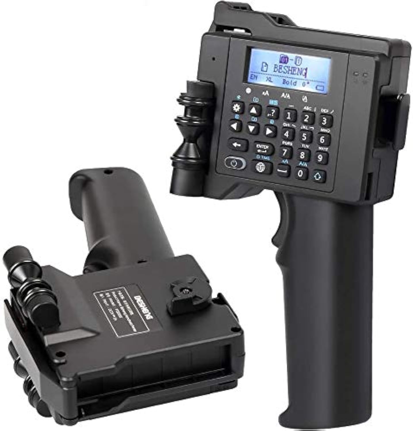 PT2000SE Draagbare Handheld Printer met Snel Drogende Inktcartridge, Handheld Inkjetprinter voor Tekst Datum Barcode QR Code - Afdrukken op Metaal, Karton, Hout