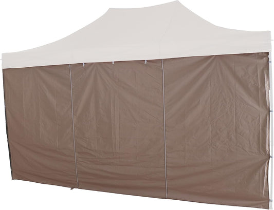 Set zijpanelen Taupe to Allrounder paviljoen 3 x 4,5 m, bekleding van 160 g/m² polyester, PU-gecoat, 4 stuks, taupe