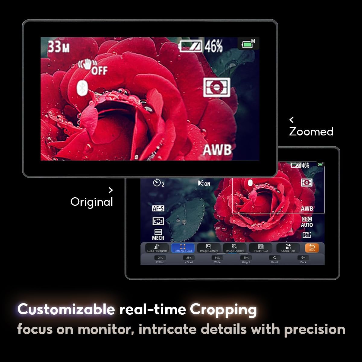 Portkeys LH7H Camera Veldmonitor 7 Inch 1000 Nit Touchscreen 3D LUT Golfvorm Vector Bereik 4K 1920x1080 Field Monitor op Camera met metalen hardware voor DSLR