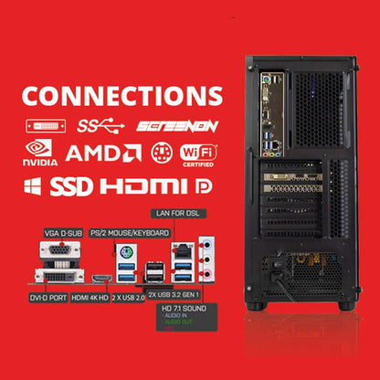 Ryzen 5 5600G - 1TB M.2 - RTX 3050 - GamePC.A40121 - WiFi