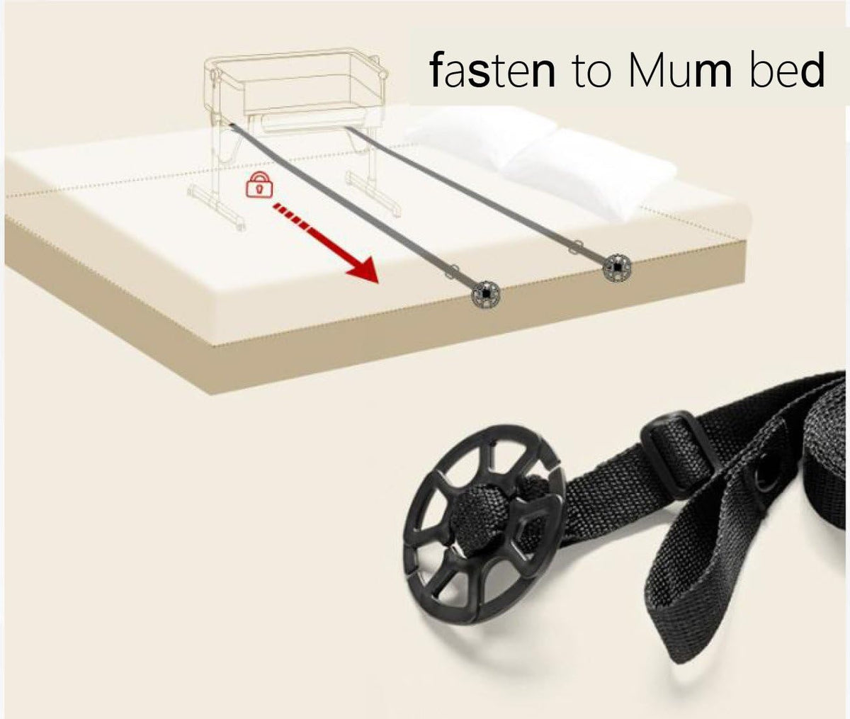 Babify - Mini-kinderbed, verstelbaar, meerdere hoogtes, verstelbaar, incl. matras, grijs, 1 stuk