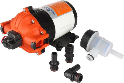 Seaflo 12 Volt hogedrukwaterpomp 26,5 l/min 7,0 GPM 60 PSI met automatische schakelaar voor Marine RV Boot Automotive