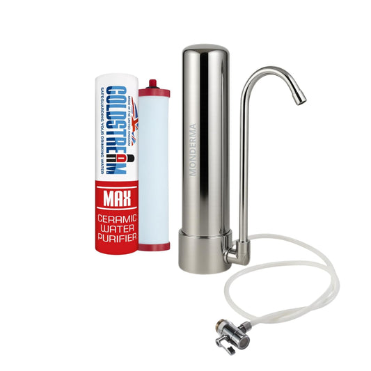Waterfilter op aanrecht – Aanrechtfilter – Kraanfilter – Kraanwaterfilter – Waterfilter voor kraan – 304 Roestvrij Staal – 3000 Liter Filtercapaciteit