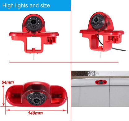 1280x720 pixels auto derde dak top mount remlicht camera remlicht achteruitrijcamera voor FIAT Talento Nissan NV300 Primastar Renault Traffic 3 opel Vauxhall vivaro + 7 inch LCD-monitor HD