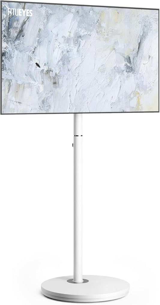 FITUEYES Design TV Stand Roll-Up for 24-48 Inch TV, Mobile TV Stand, Height Adjustable, Modern, Minimalist for Home, Office, Home - QUORE