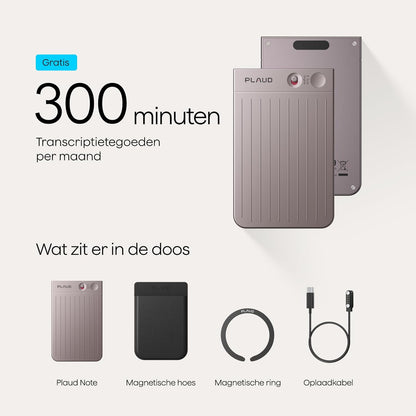 Digitale AI-spraakrecorder – Dictafoon – Voice Recorder – Audio Recorder – Opnameapparaat – Sterrenlicht Met Zwarte Hoes – Transcriptie In 112 Talen – Tot 30 Uur Opnametijd En 64 GB Opslag